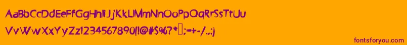 Más sobre la fuente Faster fuente Faster – Fuentes Moradas Sobre Fondo Naranja