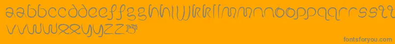 GeSerpentine-Schriftart – Graue Schriften auf orangefarbenem Hintergrund