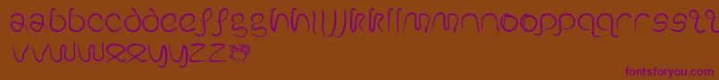 GeSerpentine Font – Purple Fonts on Brown Background