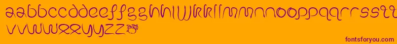 GeSerpentine-fontti – violetit fontit oranssilla taustalla