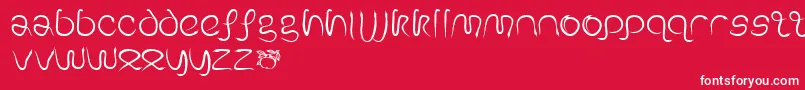 GeSerpentine Font – White Fonts on Red Background