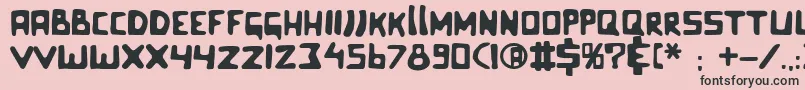 Celluloidbliss Font – Black Fonts on Pink Background