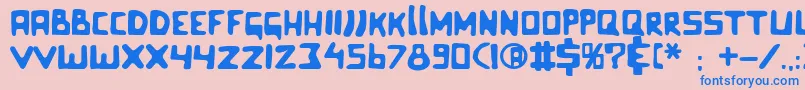 Celluloidbliss Font – Blue Fonts on Pink Background