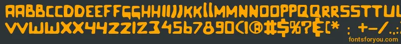 Celluloidbliss Font – Orange Fonts on Black Background