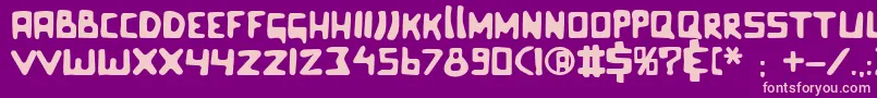 Celluloidbliss Font – Pink Fonts on Purple Background