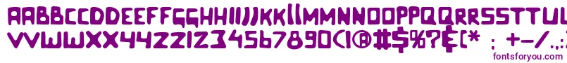 Celluloidbliss Font – Purple Fonts on White Background