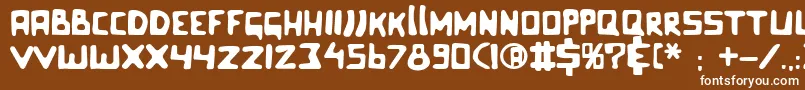 Celluloidbliss Font – White Fonts on Brown Background