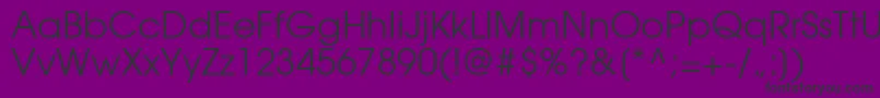 ItcAvantGardeCeGothicBook Font – Black Fonts on Purple Background