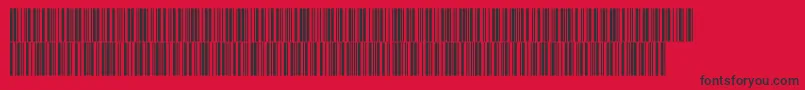 Fonte Intp48dltt – fontes pretas em um fundo vermelho