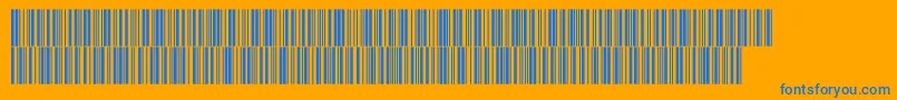 Intp48dltt Font – Blue Fonts on Orange Background