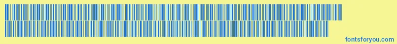 Intp48dltt Font – Blue Fonts on Yellow Background