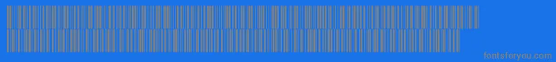Intp48dltt Font – Gray Fonts on Blue Background