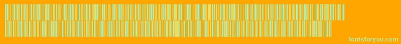 Intp48dltt-fontti – vihreät fontit oranssilla taustalla