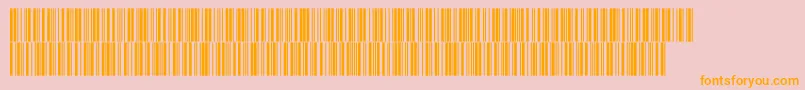 Intp48dltt-Schriftart – Orangefarbene Schriften auf rosa Hintergrund