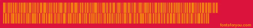 Intp48dltt Font – Orange Fonts on Red Background