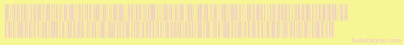 Intp48dltt-fontti – vaaleanpunaiset fontit keltaisella taustalla