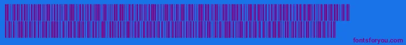 Intp48dltt Font – Purple Fonts on Blue Background