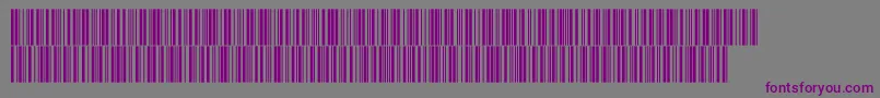 フォントIntp48dltt – 紫色のフォント、灰色の背景