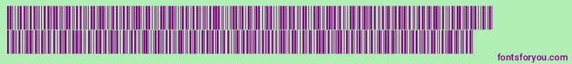 Intp48dltt Font – Purple Fonts on Green Background