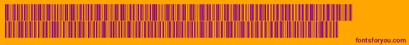 フォントIntp48dltt – オレンジの背景に紫のフォント