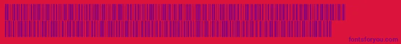 Intp48dltt Font – Purple Fonts on Red Background