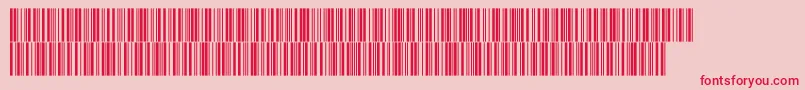 Fonte Intp48dltt – fontes vermelhas em um fundo rosa