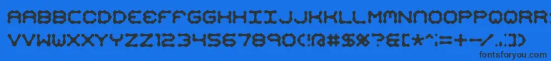 Шрифт Mimaalt2 – чёрные шрифты на синем фоне