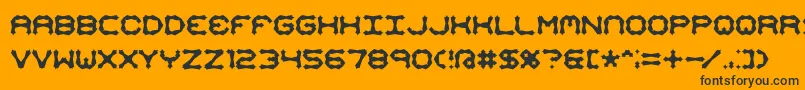 Mimaalt2 Font – Black Fonts on Orange Background