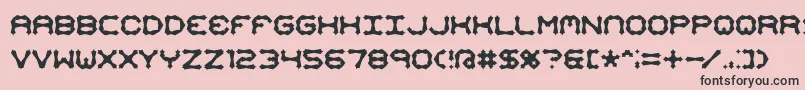 フォントMimaalt2 – ピンクの背景に黒い文字