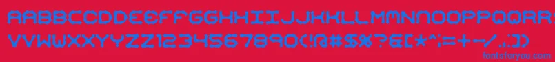 Mimaalt2 Font – Blue Fonts on Red Background