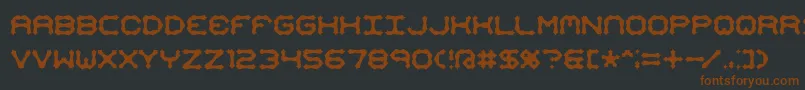 Mimaalt2 Font – Brown Fonts on Black Background