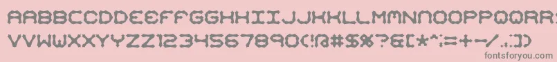 フォントMimaalt2 – ピンクの背景に灰色の文字