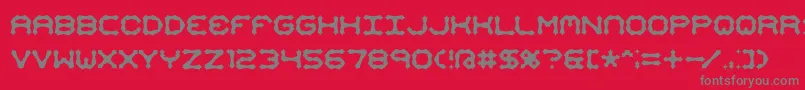 Шрифт Mimaalt2 – серые шрифты на красном фоне