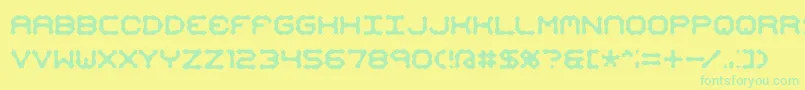 Mimaalt2 Font – Green Fonts on Yellow Background