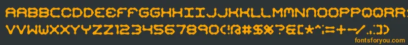Mimaalt2 Font – Orange Fonts on Black Background