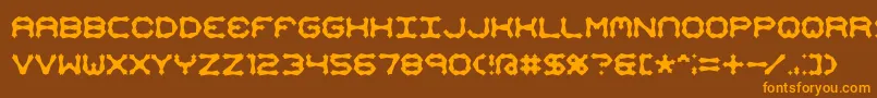 fuente Mimaalt2 – Fuentes Naranjas Sobre Fondo Marrón