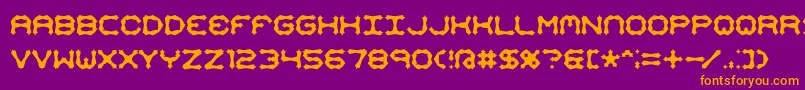 fuente Mimaalt2 – Fuentes Naranjas Sobre Fondo Morado