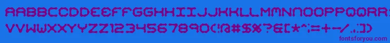 Шрифт Mimaalt2 – фиолетовые шрифты на синем фоне