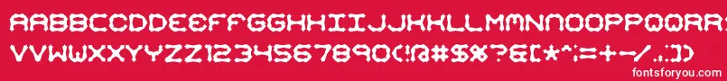 フォントMimaalt2 – 赤い背景に白い文字