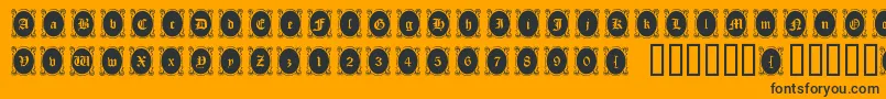 Lookingglass Font – Black Fonts on Orange Background