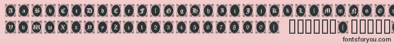 Lookingglass Font – Black Fonts on Pink Background