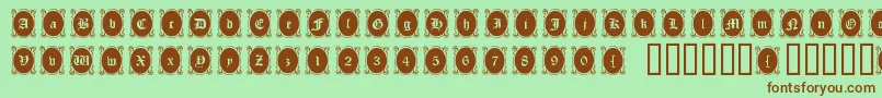 Lookingglass Font – Brown Fonts on Green Background