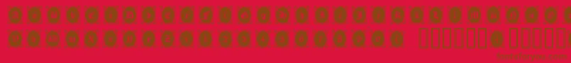 Lookingglass Font – Brown Fonts on Red Background