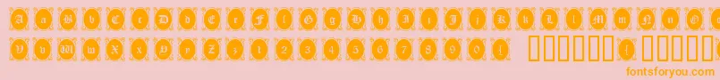 Lookingglass Font – Orange Fonts on Pink Background