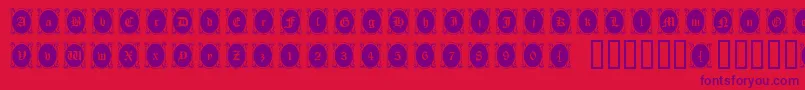 Lookingglass Font – Purple Fonts on Red Background