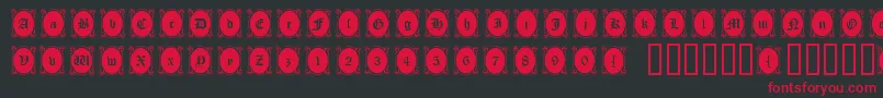 Lookingglass Font – Red Fonts on Black Background