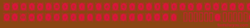 Lookingglass Font – Red Fonts on Brown Background