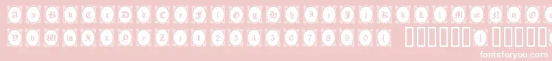Lookingglass Font – White Fonts on Pink Background