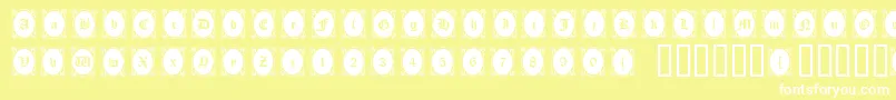 Lookingglass Font – White Fonts on Yellow Background