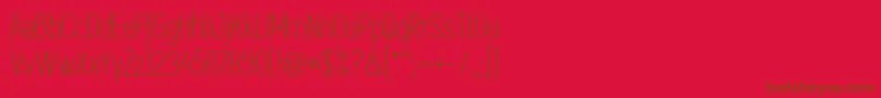 Шрифт Simplifica – коричневые шрифты на красном фоне